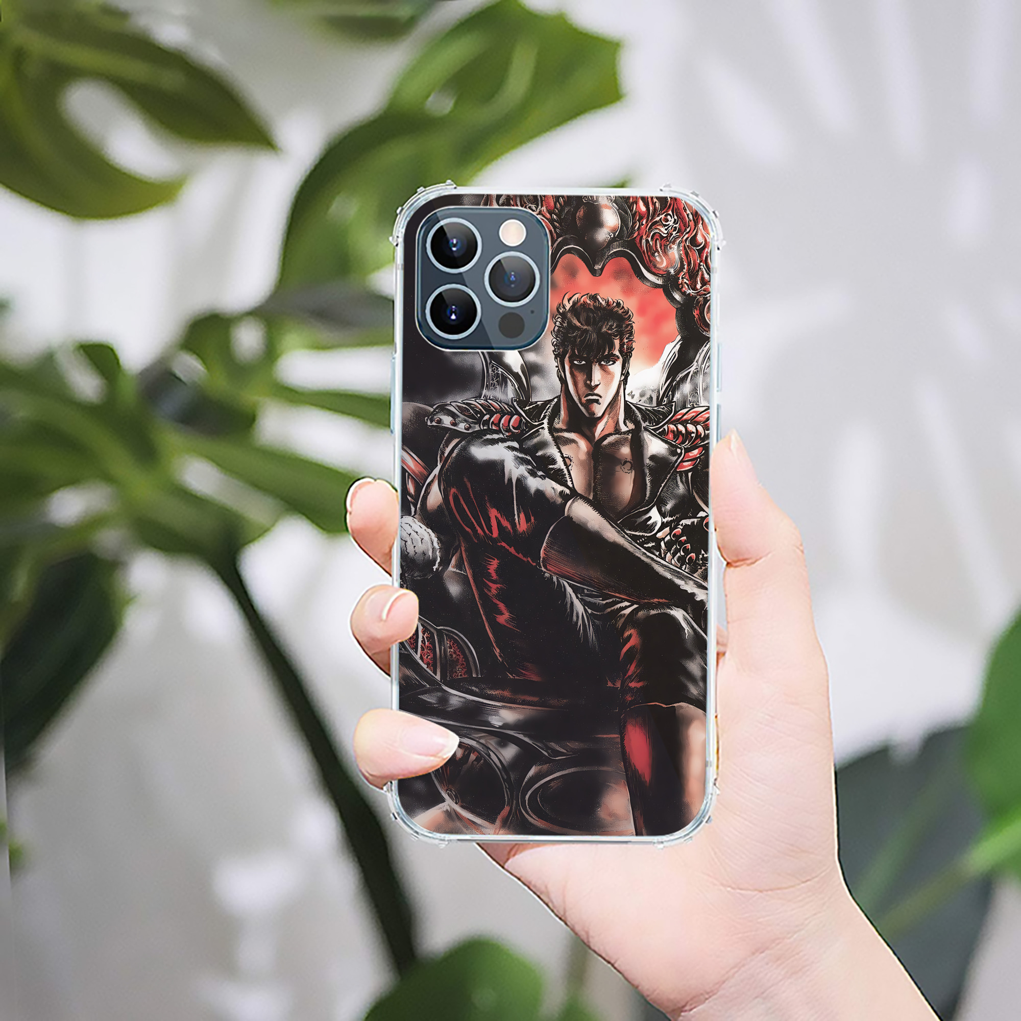 （画像用） 北斗の拳 Fist of the North Star 【iPhone 12シリーズ対応】透明スマホケース（クリアソフトケース）